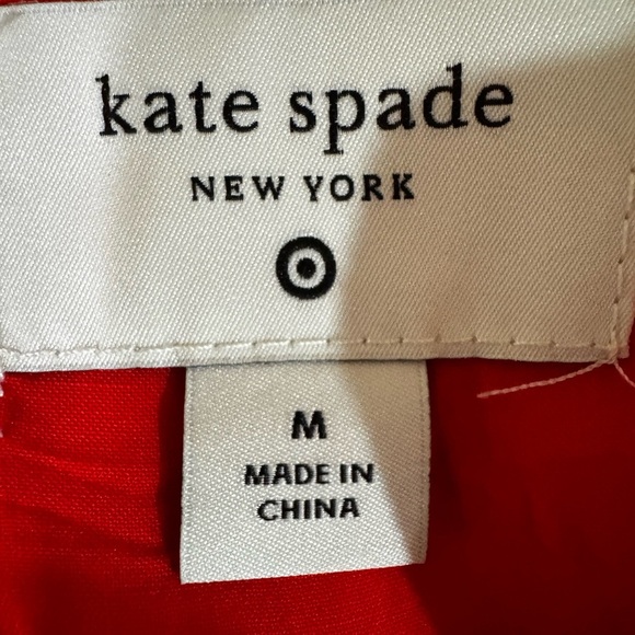 Kate Spade Red Scallop Hem Mini Dress - Picture 4 of 5
